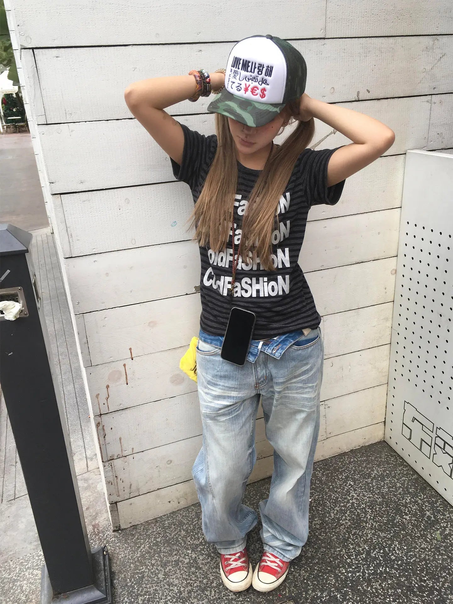 Chic Dollette Aesthetic 2000s Striped T Shirt Women Short Sleeve Letter Print Tee Tops Y2k Vingtage Tops American Retro 90s Tshirts