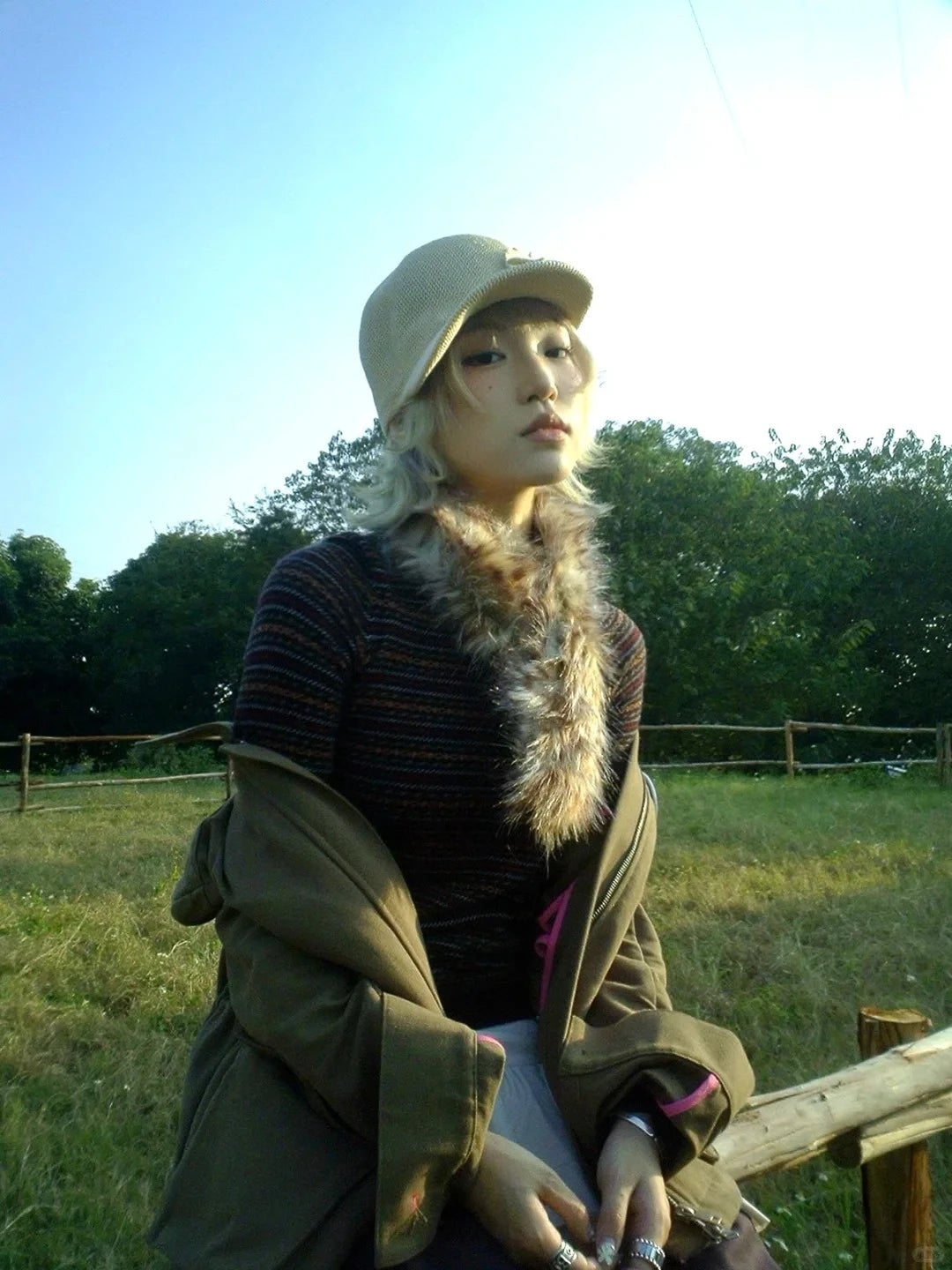 Chandail Chic Dollette à Manches Longues Rayé Pulls Grunge Japonais Années 2000 Haut Streetwear E-girls Tricot Mince