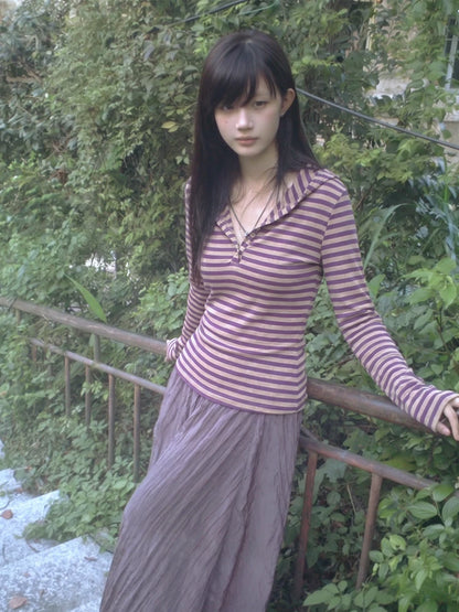 Chic Dollette Striped Hoodie