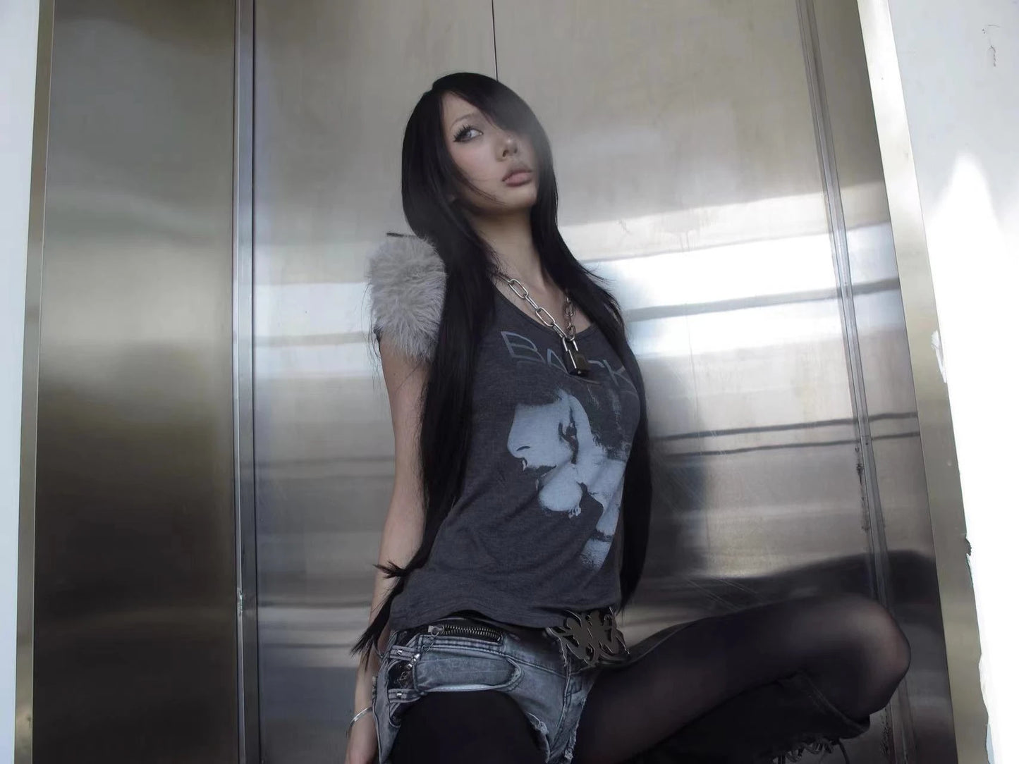 Chic Dollette Short Sleeve Vintage Gothic Tee