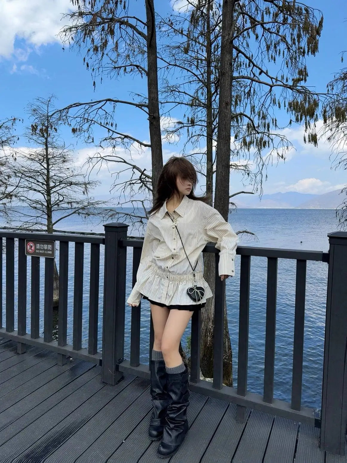Chic Dollette Koreanischer Stil Zweiteiliges Set Kariertes Hemd Und A-Linien-Rock Japanische Fairycore Damen Zweiteiliges Outfit-Set E-Girls Anzüge
