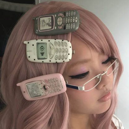 Chic Dollette Punk Mobile Phone Hair Clip