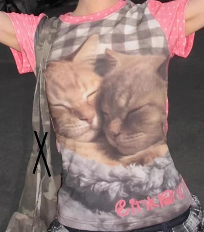 T-shirt chic pour femme à imprimé animal, manches courtes, modèle été 2026, col rond, rose à pois, amincissant