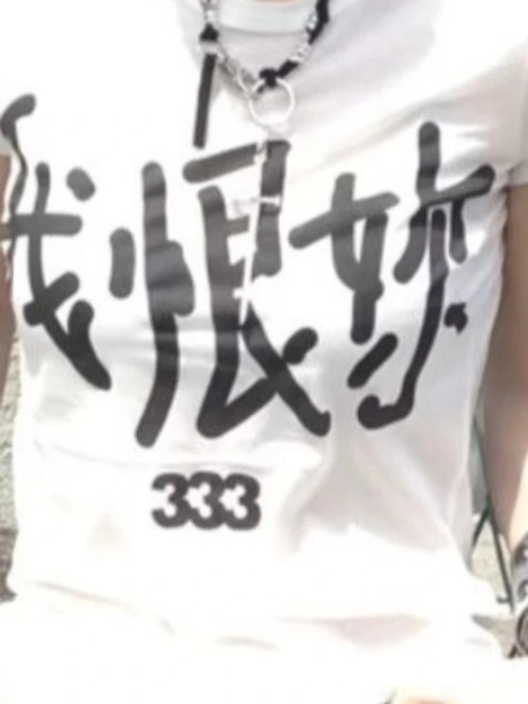 Chic Dollette 2026 Summer Streetwear Punk Casual Tees Women Streetwear Grunge Bodycon Tshirts