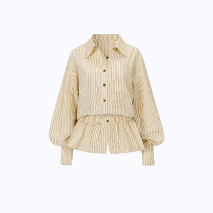 Chic Dollette Koreanischer Stil Zweiteiliges Set Kariertes Hemd Und A-Linien-Rock Japanische Fairycore Damen Zweiteiliges Outfit-Set E-Girls Anzüge
