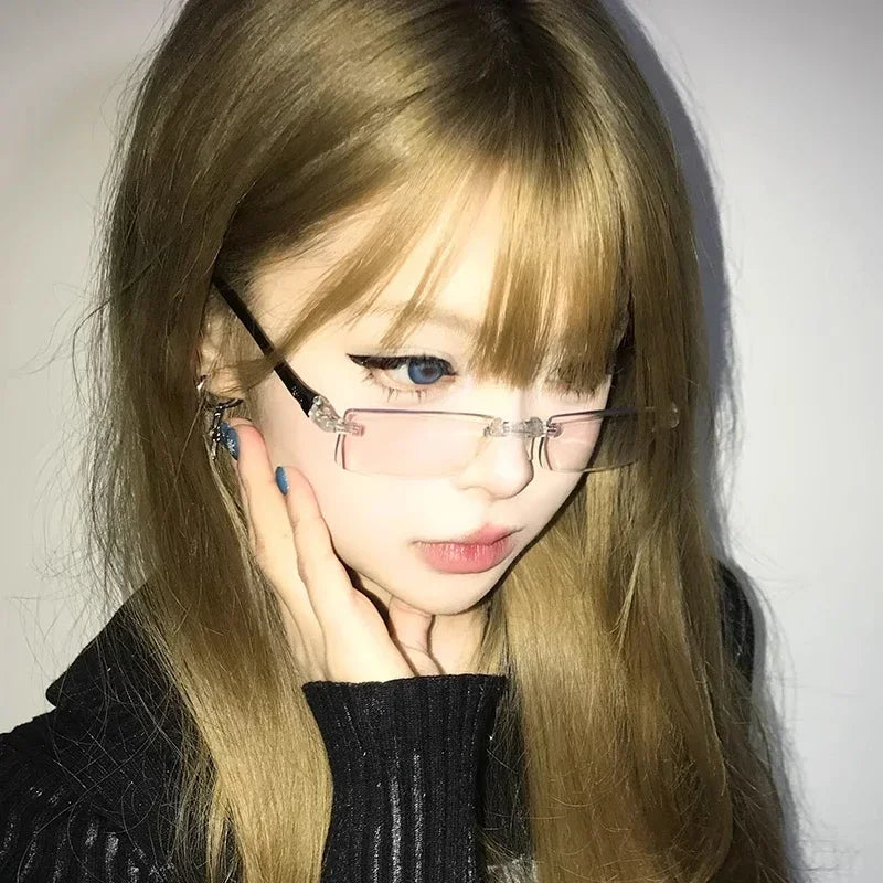 Chic Dollette Pink Small Frame Oval Glasses