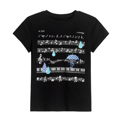 Chic Dollette Y2k Aesthetic T-shirt Women Slim Print Graphic Tops Streetwear Japanese 2000s Crop Tops Short Sleeve Tshirts E-girls