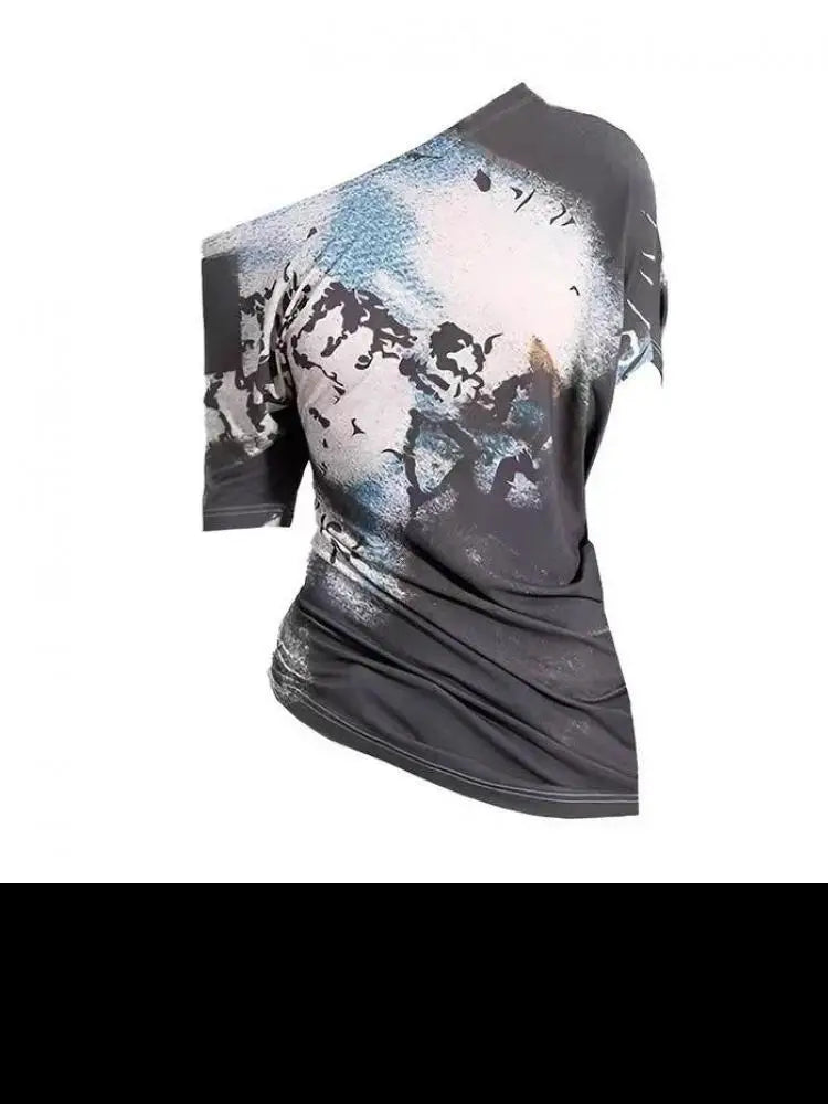 Chic Dollette Hotsweet schulterfreies T-Shirt Kleidung Kurzarm Koreanische Mode T-Shirts Damen Kleidung Sommer Top 2000er