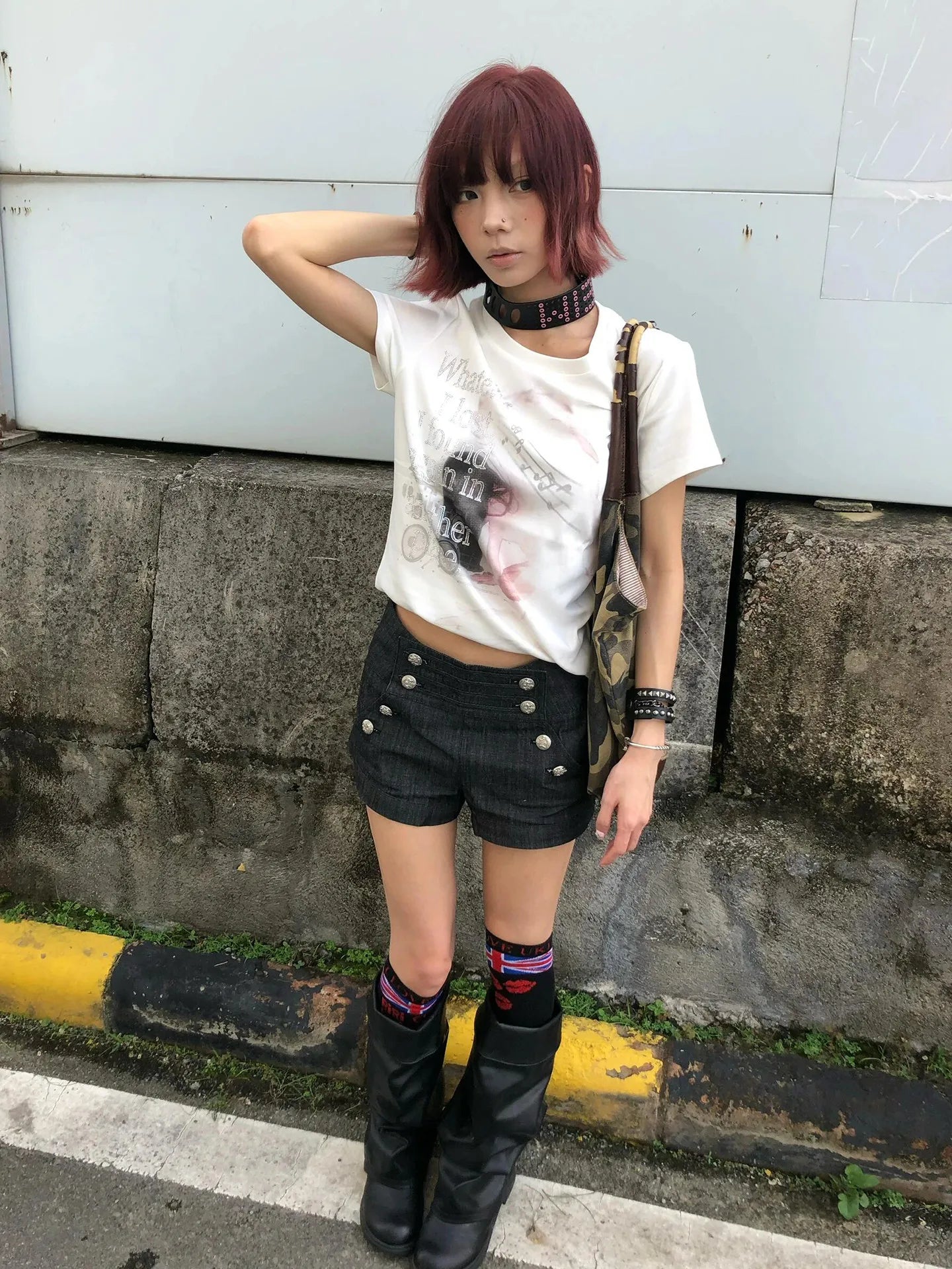 Chic Dollette Y2k Vintage Top Short Sleeve Aesthetic 2000s Rhinestone Print T-shirt Women American Retro Graphic Tees Streetwear