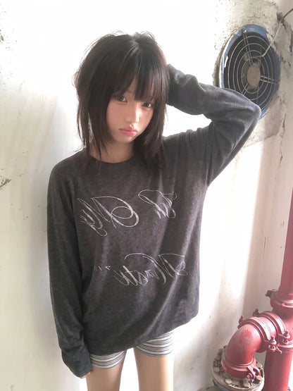 Chic Dollette Loose Casual Long Sleeve Tee