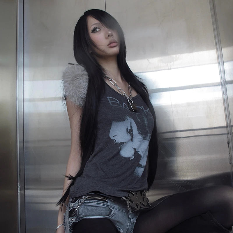 Chic Dollette Short Sleeve Vintage Gothic Tee