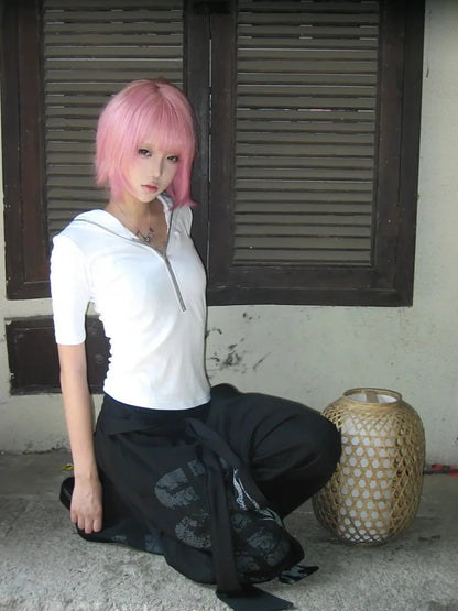 Chic Dollette Short Sleeve Tee With Hood