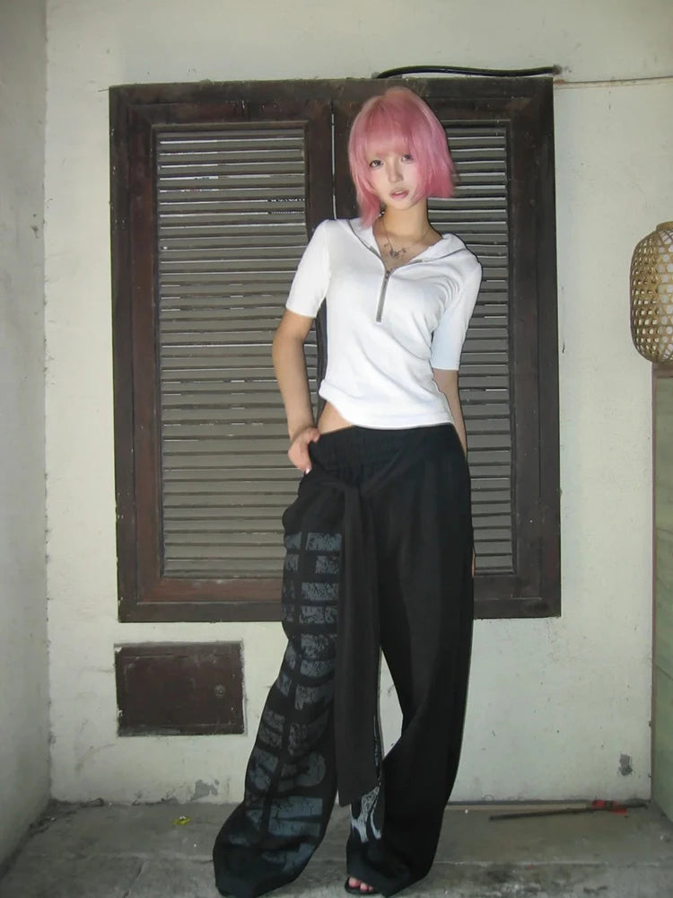 Chic Dollette Short Sleeve Tee With Hood