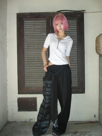 Chic Dollette Short Sleeve Tee With Hood