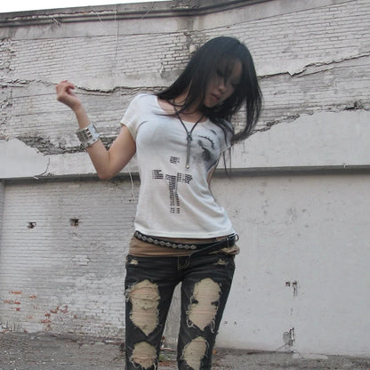 Chic Dollette Punk Rock Short Sleeve Tee