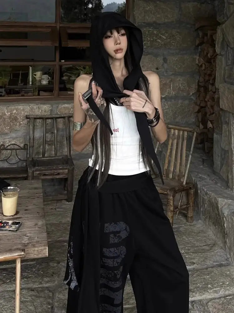 Schickes Dollette Hotsweet Tanktop Weißes Skinny Top 2000er Kleidung Sexy Weste Koreanische Mode Ärmellose Damenbekleidung Sommer 2025