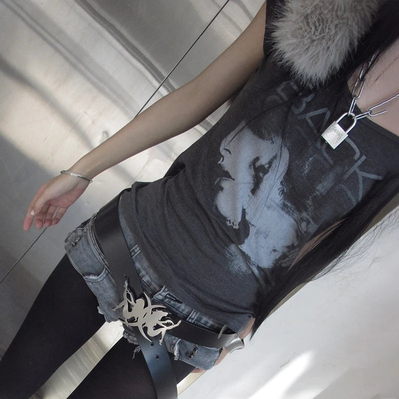 Chic Dollette Short Sleeve Vintage Gothic Tee