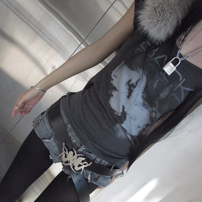 Chic Dollette Short Sleeve Vintage Gothic Tee