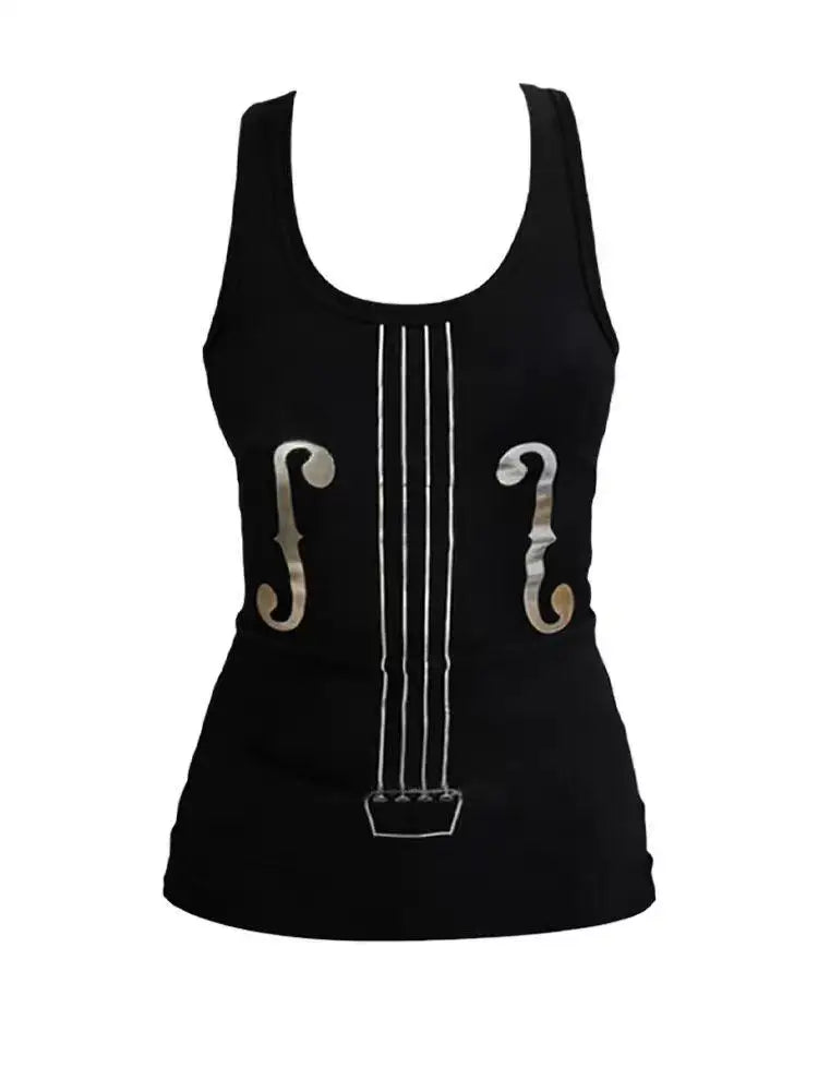 Chic Dollette Women Summer  2000s  Sleeveless T-shirt