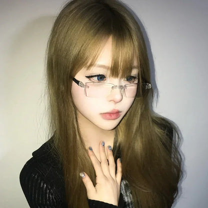 Chic Dollette Pink Small Frame Oval Glasses