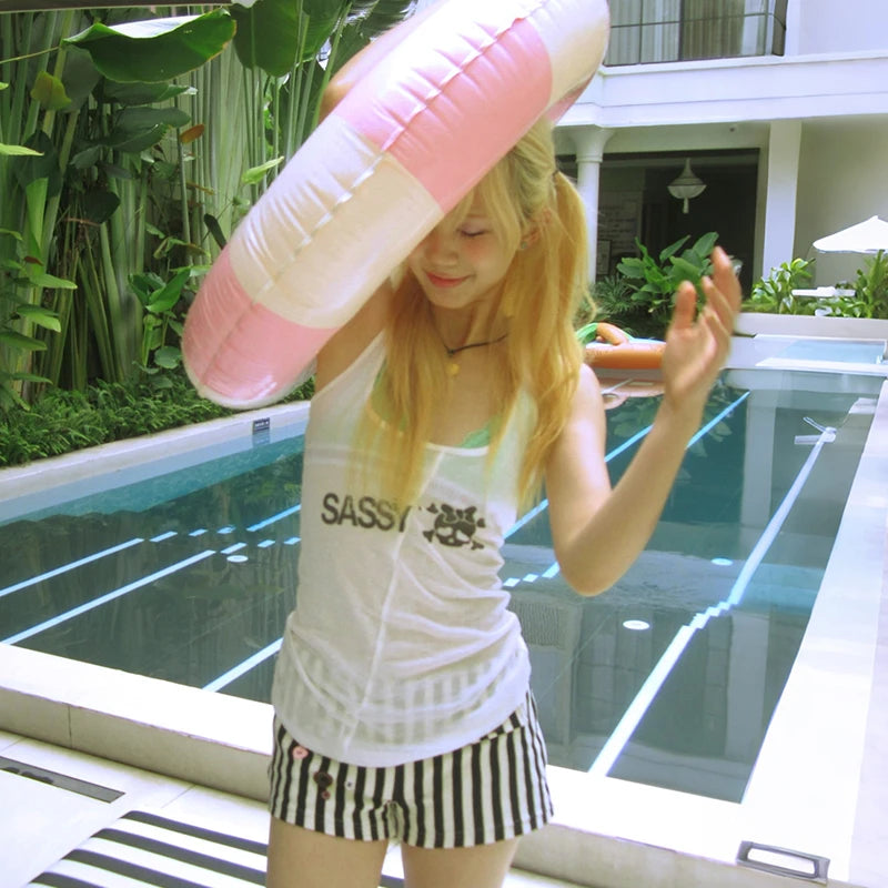 Chic Dollette White See Through Tank