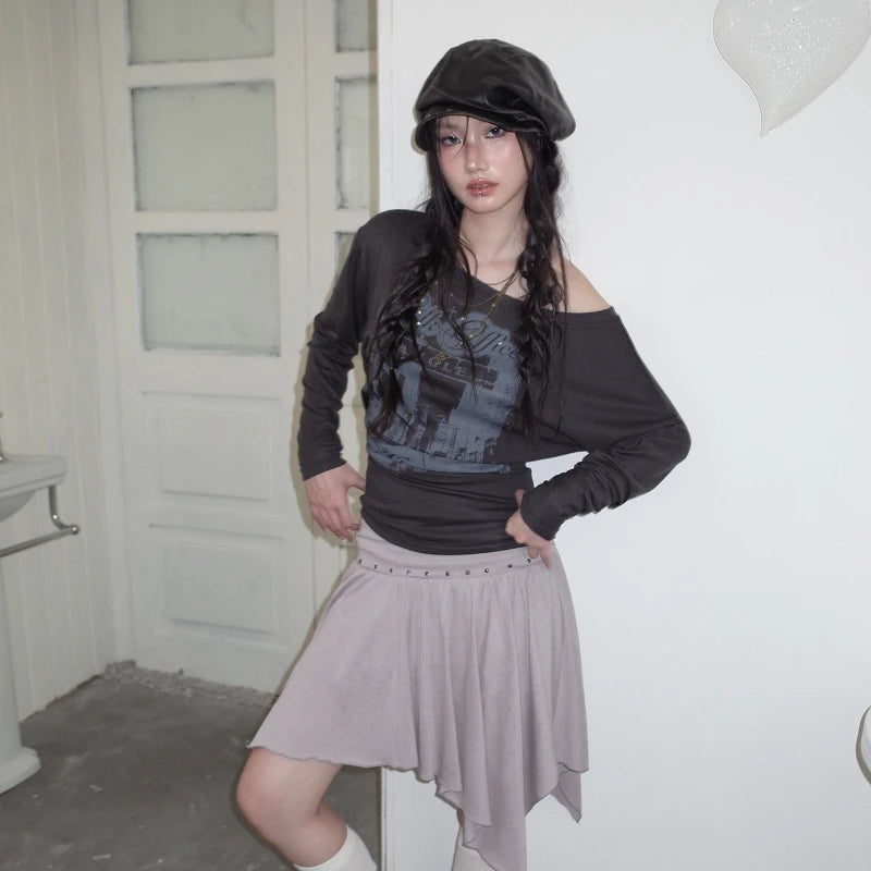 Chic Dollette Rivet Punk Leather Beret