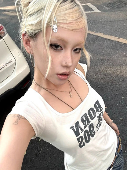 Chic Dollete 90s Short Sleeve Tee T