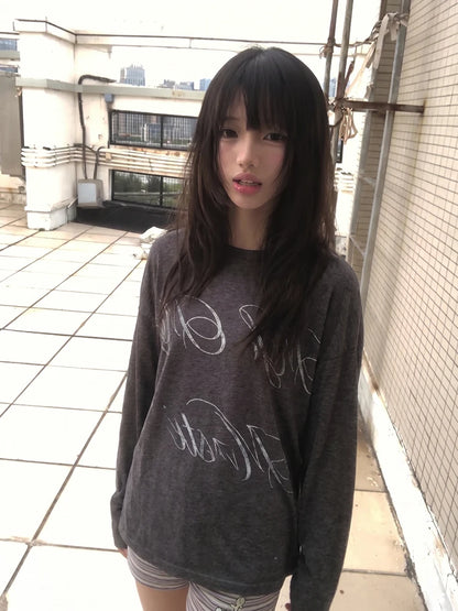 Chic Dollette Loose Casual Long Sleeve Tee